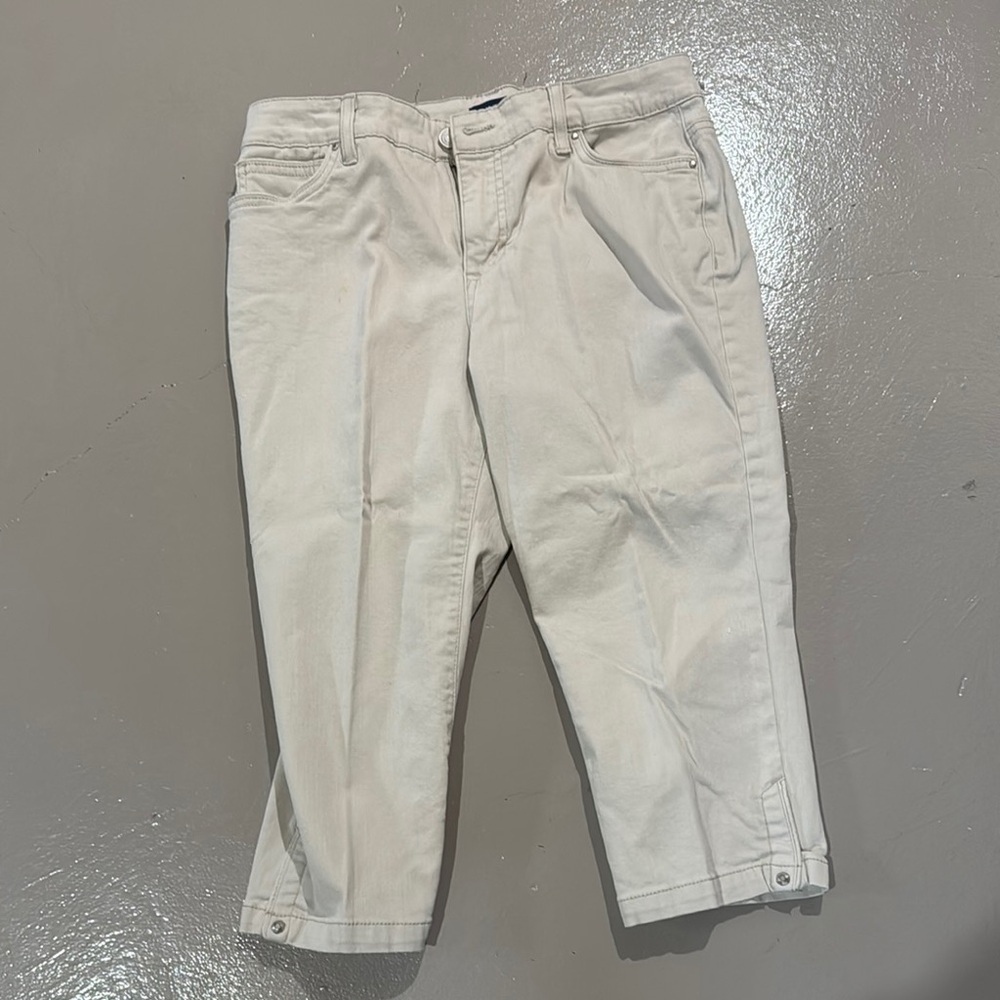 Cream Cropped Pants